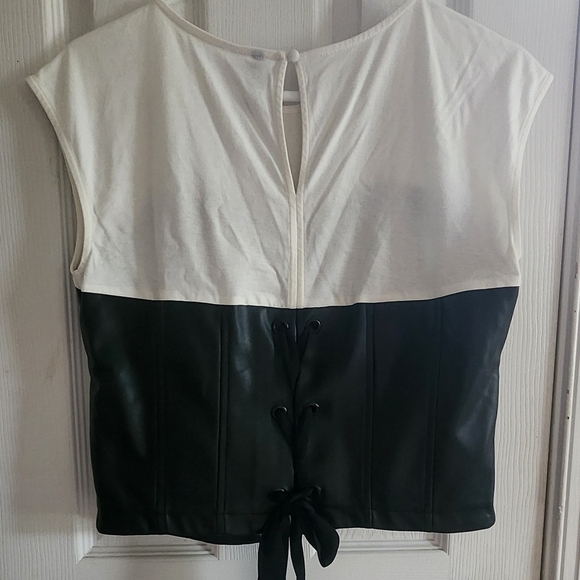 Faux Leather Corsett Top - Picture 3 of 3